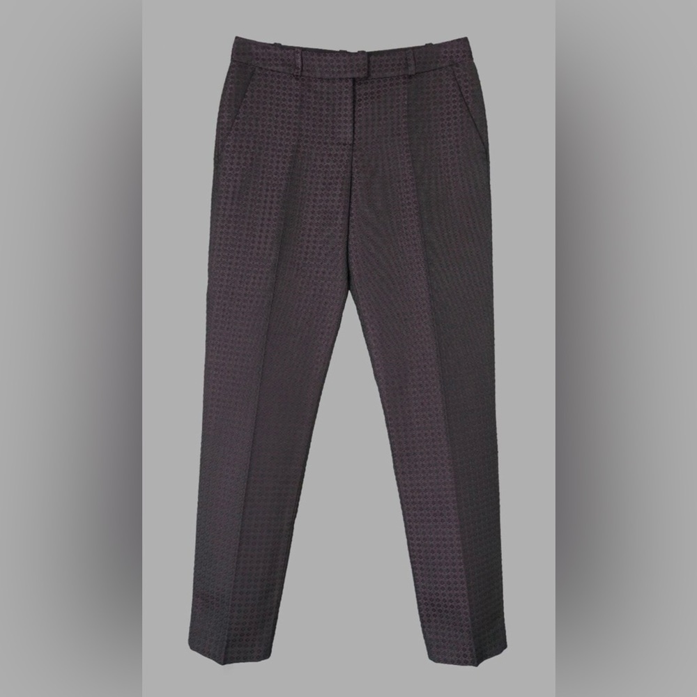 Boss Hugo Boss Tobaluka Slim Purple Jacquard Trousers | US 6